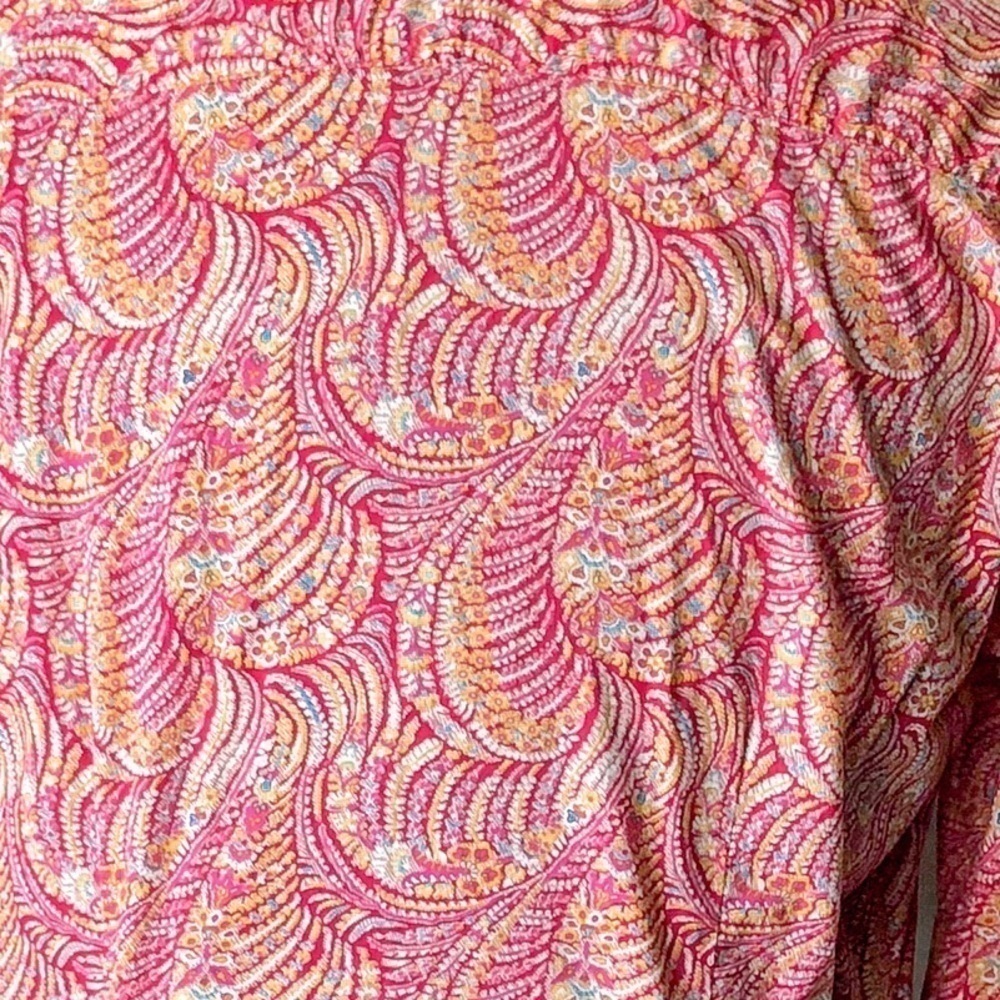 Finley Joey Print Long Sleeve Button Down Blouse
Pink Orange Paisley Medium - Picture 6 of 8